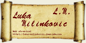 Luka Milinković vizit kartica